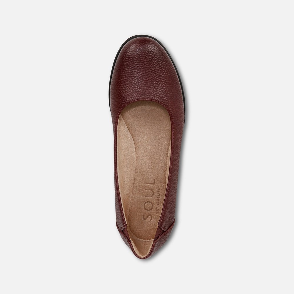 Naturalizer SOUL Idea Ballet Flat - Wine Faux Leather Naturalizer SOUL Idea Ballet Flat - Wine Faux Leather