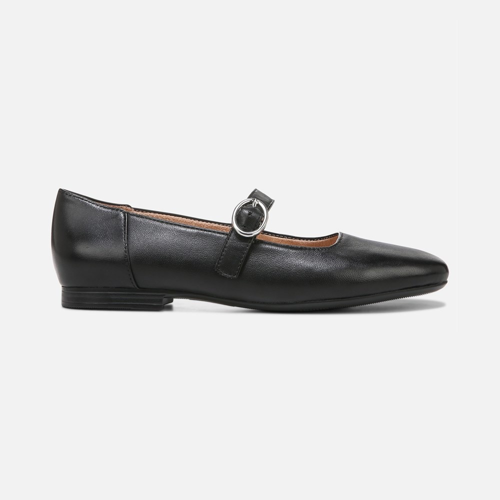 Naturalizer Kelly Mary Jane Flat - Black Leather Naturalizer Kelly Mary Jane Flat - Black Leather