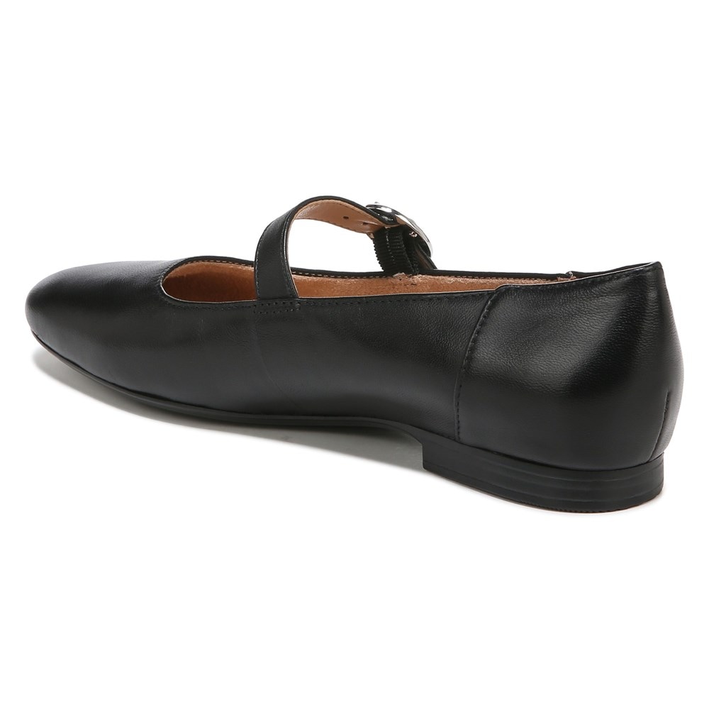 Naturalizer Kelly Mary Jane Flat - Black Leather Naturalizer Kelly Mary Jane Flat - Black Leather