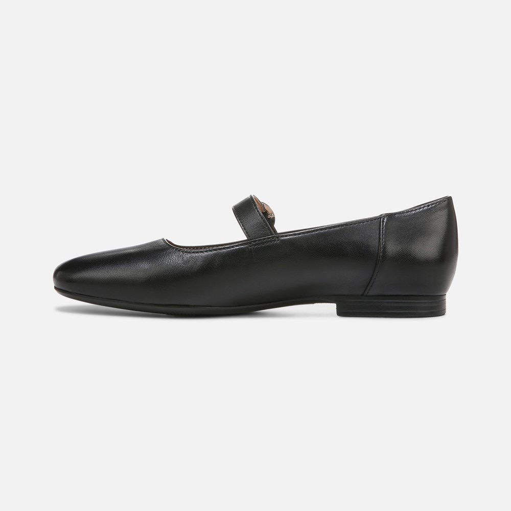 Naturalizer Kelly Mary Jane Flat - Black Leather Naturalizer Kelly Mary Jane Flat - Black Leather