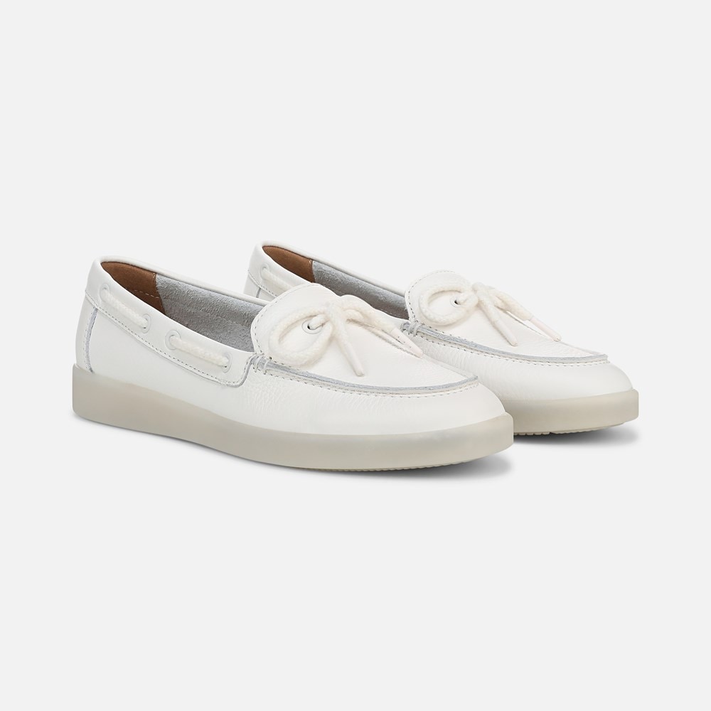 Naturalizer Keel Boat Shoe - Warm White Leather