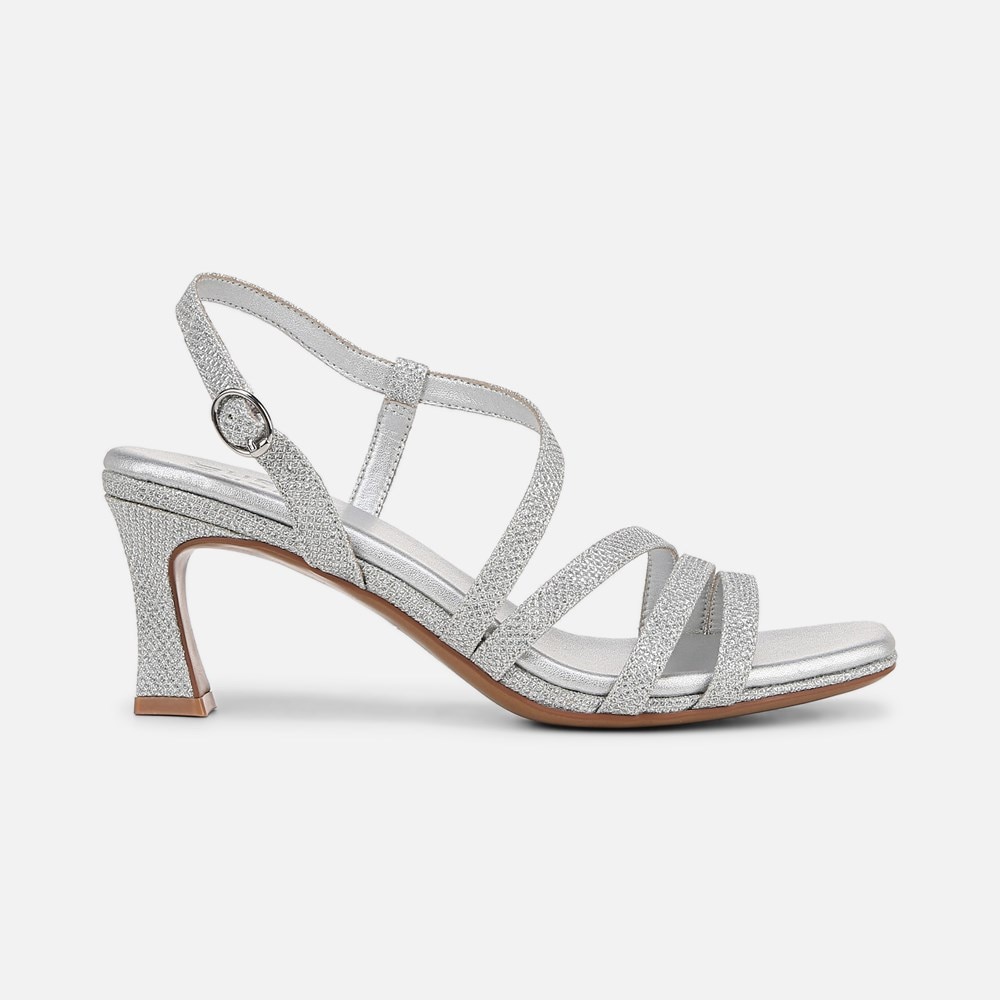 Naturalizer Galaxy Dress Sandal - Silver Faux Leather Naturalizer Galaxy Dress Sandal - Silver Faux Leather