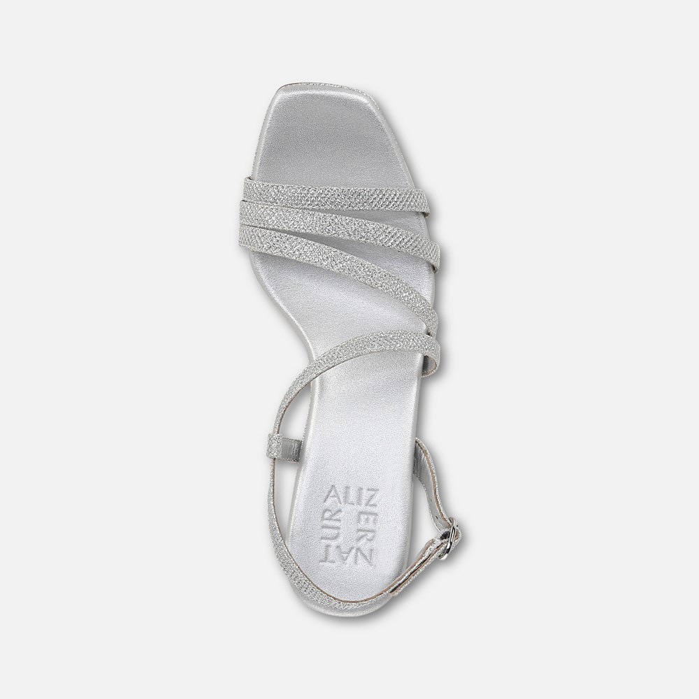 Naturalizer Galaxy Dress Sandal - Silver Faux Leather Naturalizer Galaxy Dress Sandal - Silver Faux Leather