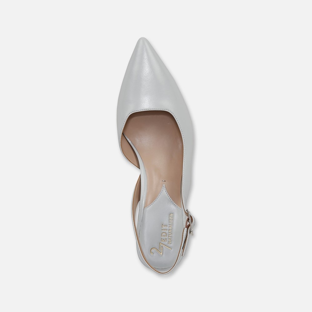 Naturalizer 27 EDIT Felicia 4 Slingback Dress Shoe - Digital Mist Grey Leather Naturalizer 27 EDIT Felicia 4 Slingback Dress Shoe - Digital Mist Grey Leather