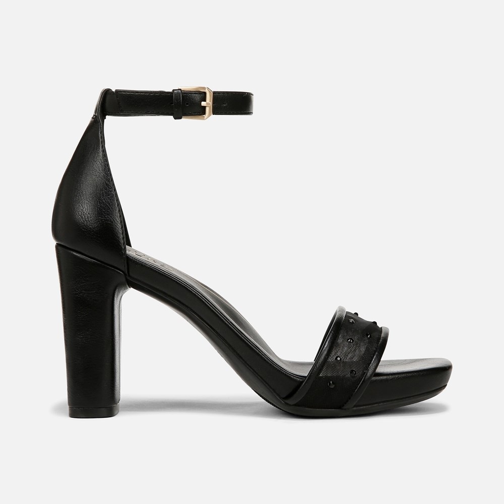 Naturalizer Joy Dress Sandal - Black Faux Leather \\u0026 Mesh Naturalizer Joy Dress Sandal - Black Faux Leather \\u0026 Mesh
