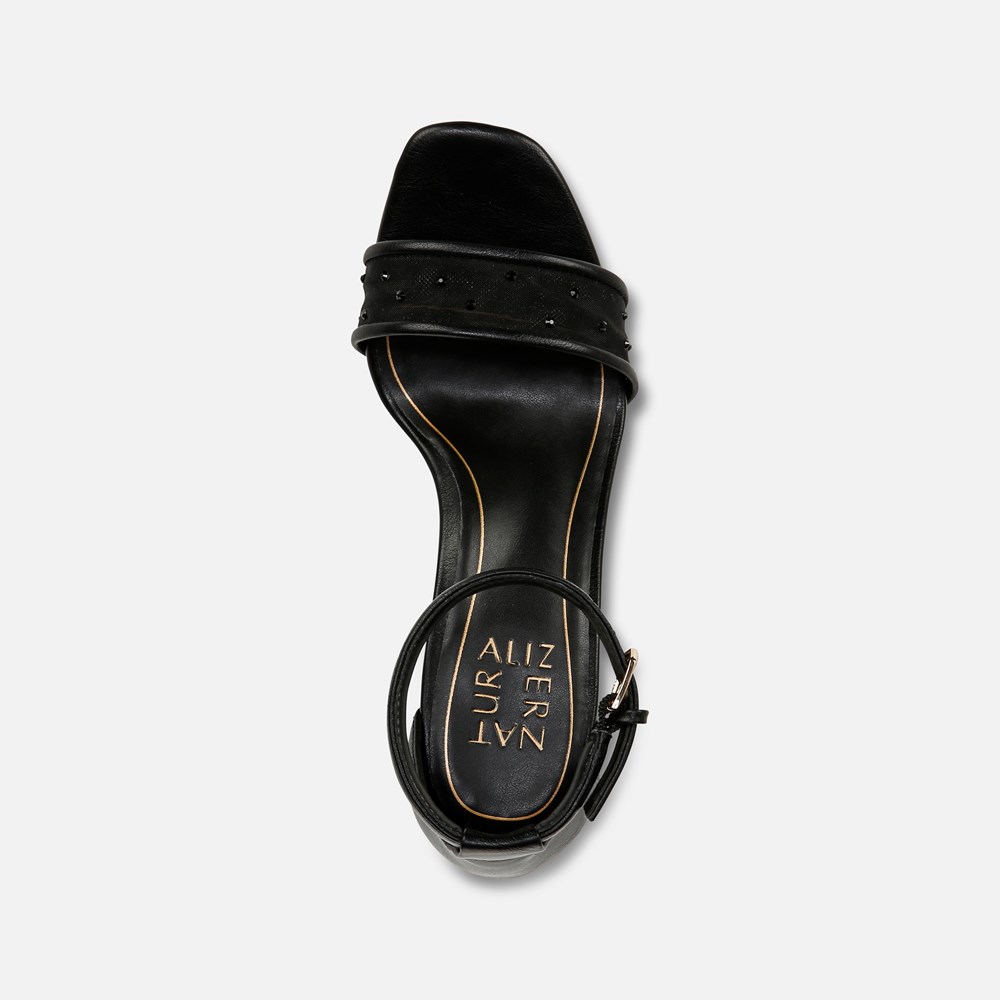 Naturalizer Joy Dress Sandal - Black Faux Leather \\u0026 Mesh Naturalizer Joy Dress Sandal - Black Faux Leather \\u0026 Mesh