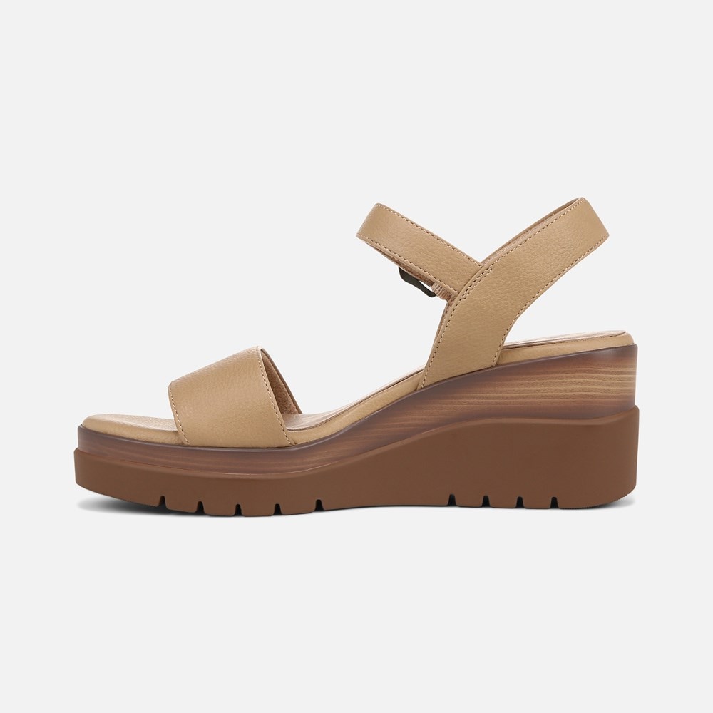 Naturalizer SOUL Graciela Wedge Sandal - Birch Tan Faux Leather Naturalizer SOUL Graciela Wedge Sandal - Birch Tan Faux Leather