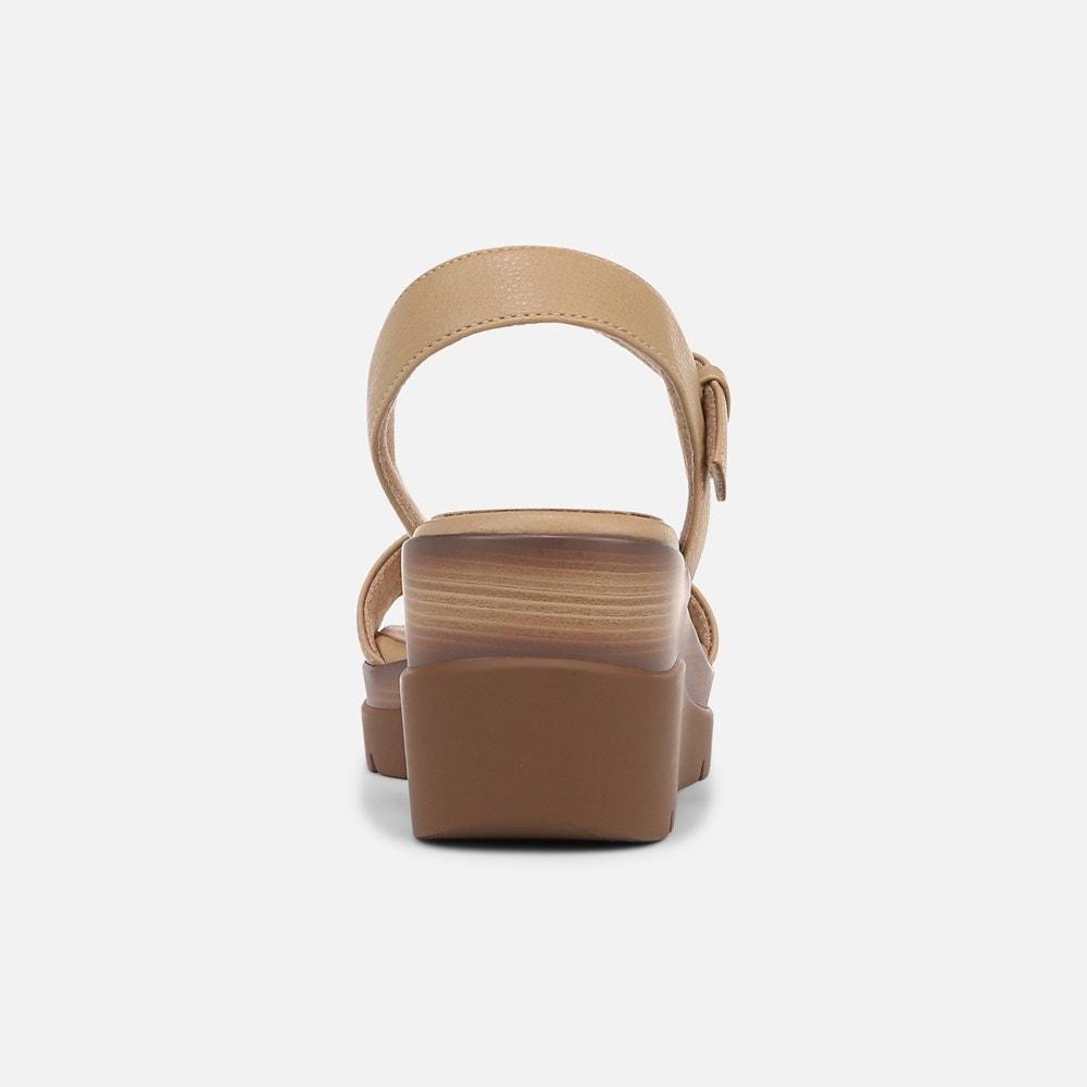 Naturalizer SOUL Graciela Wedge Sandal - Birch Tan Faux Leather Naturalizer SOUL Graciela Wedge Sandal - Birch Tan Faux Leather