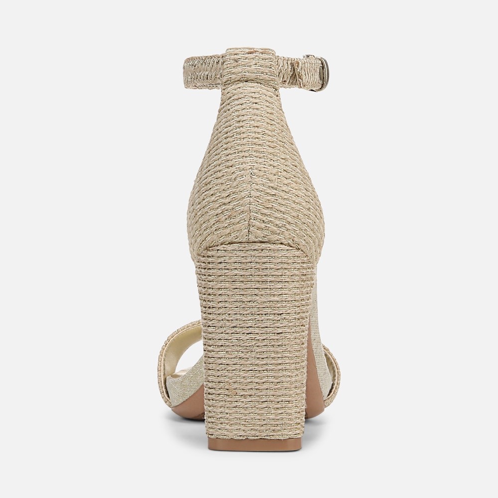 Naturalizer Joy Dress Sandal - Natural Gold Woven Fabric Naturalizer Joy Dress Sandal - Natural Gold Woven Fabric