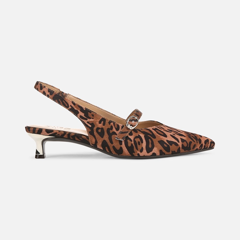Naturalizer Grayson Mary Jane Slingback - Leopard Print Fabric Naturalizer Grayson Mary Jane Slingback - Leopard Print Fabric