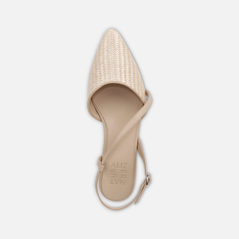 Naturalizer Hawaii Slingback Flat - Opal Natural / Tan Fabric Naturalizer Hawaii Slingback Flat - Opal Natural / Tan Fabric