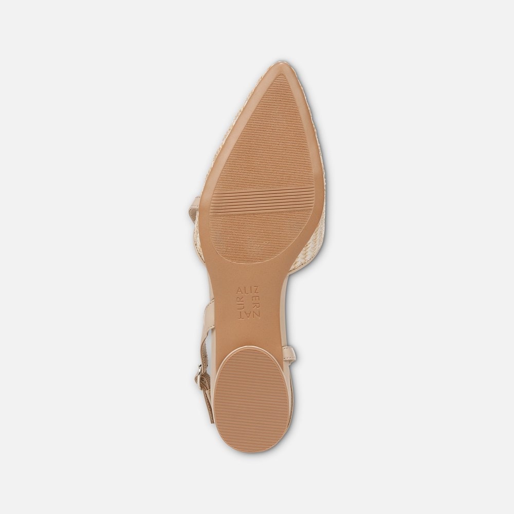 Naturalizer Hawaii Slingback Flat - Opal Natural / Tan Fabric Naturalizer Hawaii Slingback Flat - Opal Natural / Tan Fabric