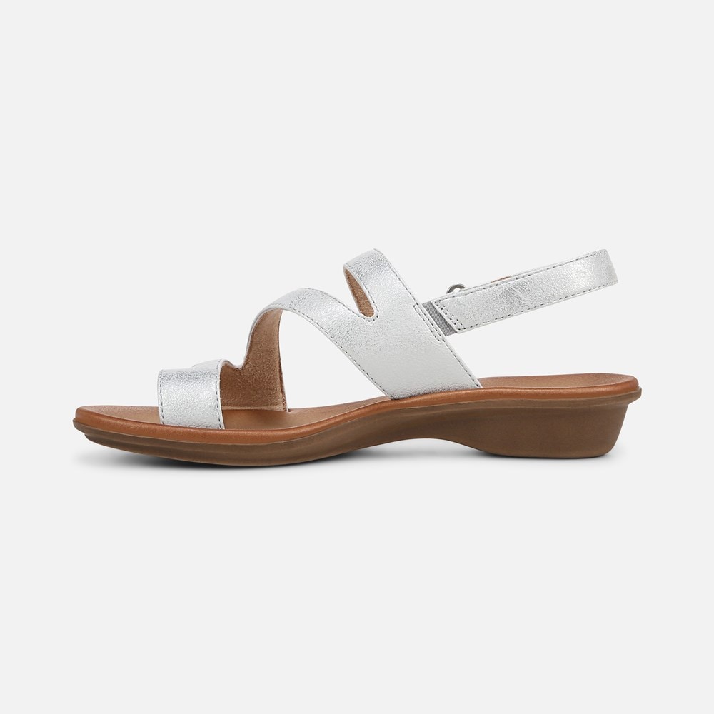 Naturalizer Soul Shakina Sandal - Silver Faux Leather Naturalizer Soul Shakina Sandal - Silver Faux Leather