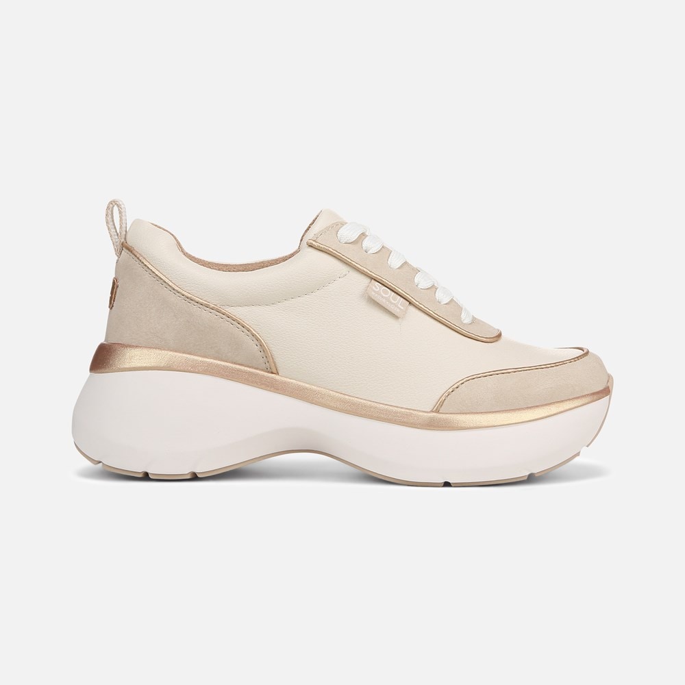 Naturalizer SOUL Roquel Lace Up Sneaker - Porcelain Faux Nubuck Naturalizer SOUL Roquel Lace Up Sneaker - Porcelain Faux Nubuck