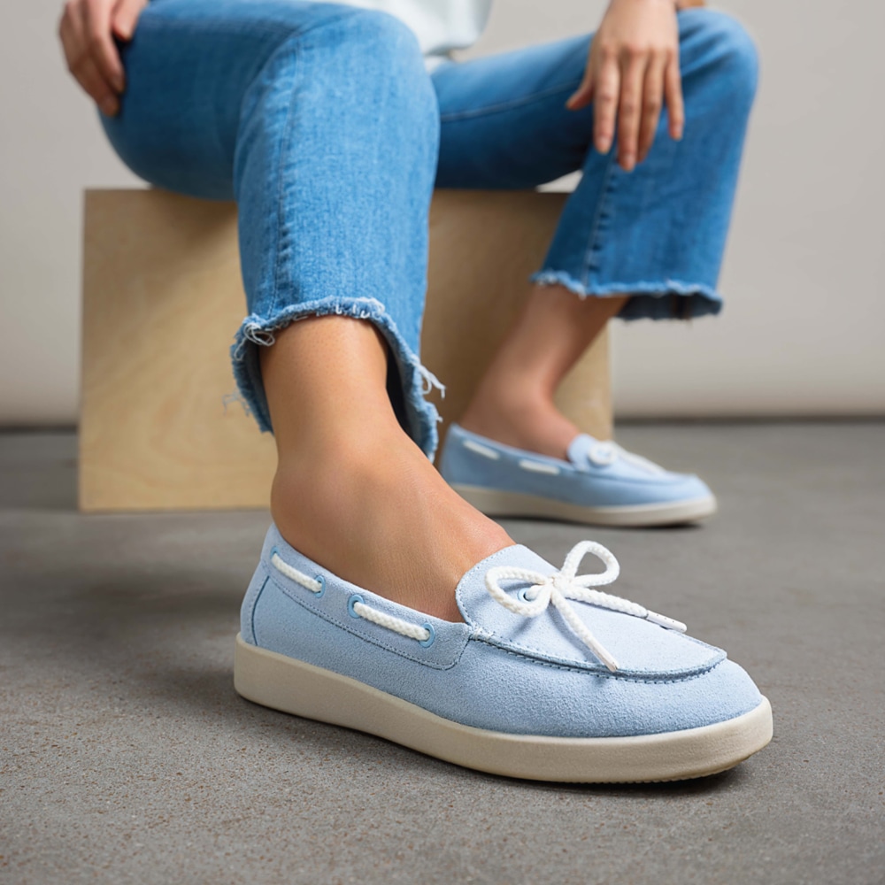 Naturalizer Keel Boat Shoe - Ice Blue Suede Naturalizer Keel Boat Shoe - Ice Blue Suede