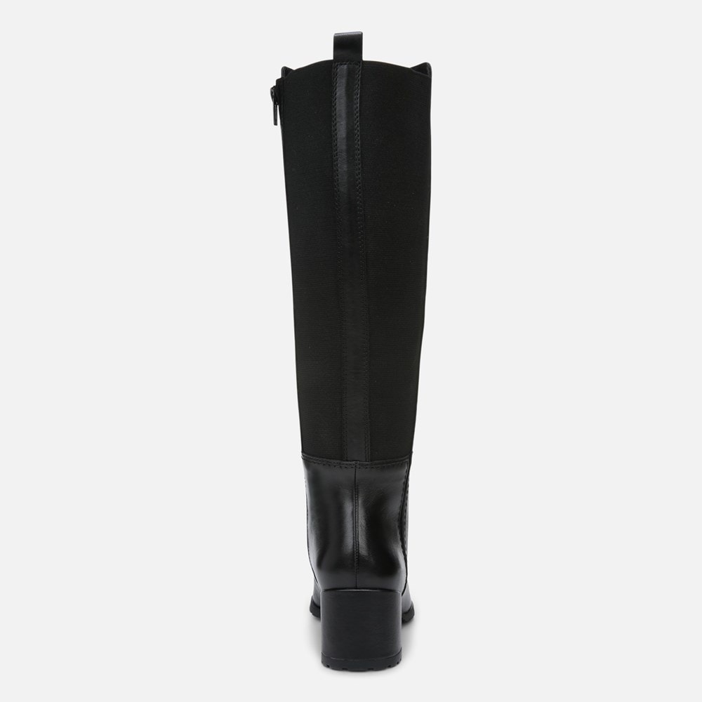 Naturalizer Brent Weatherproof Wide Calf Knee High Boot - BLACK LEATHER Naturalizer Brent Weatherproof Wide Calf Knee High Boot - BLACK LEATHER