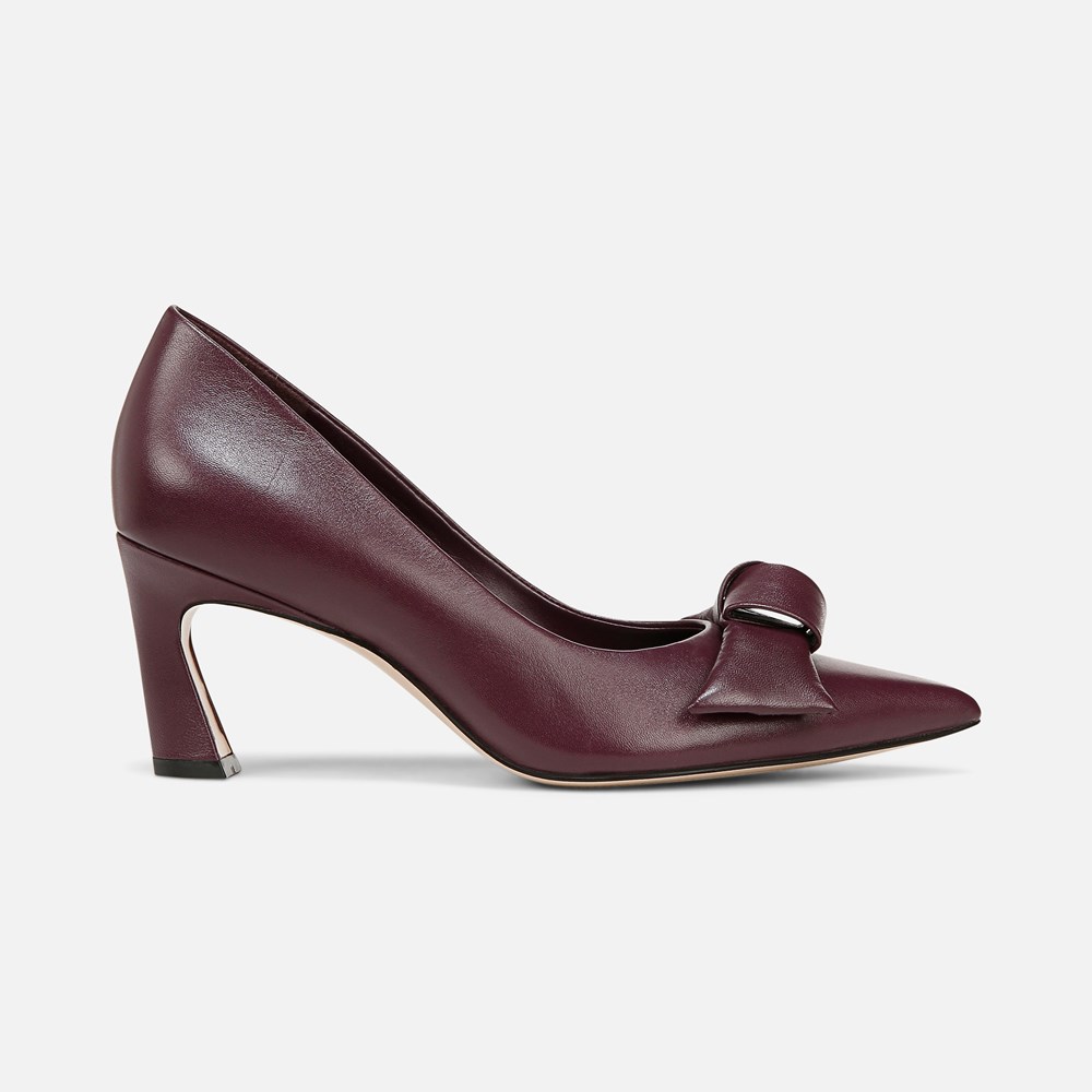 Naturalizer 27 EDIT Emery Bow Pump - Deep Plum Purple Leather Naturalizer 27 EDIT Emery Bow Pump - Deep Plum Purple Leather