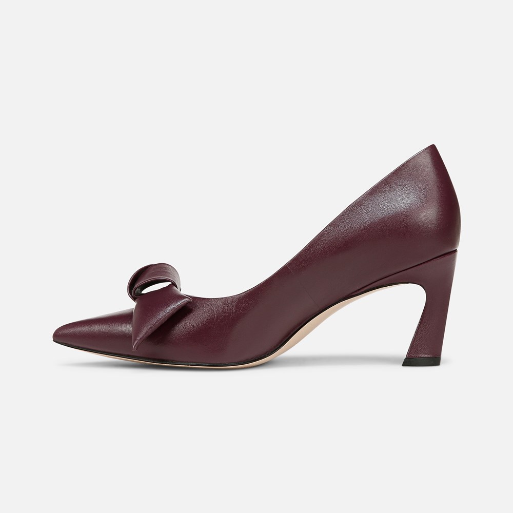 Naturalizer 27 EDIT Emery Bow Pump - Deep Plum Purple Leather Naturalizer 27 EDIT Emery Bow Pump - Deep Plum Purple Leather