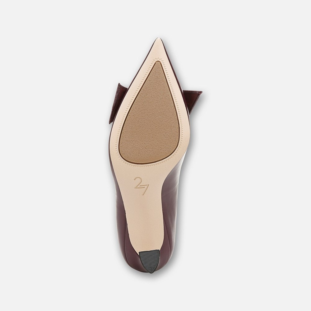 Naturalizer 27 EDIT Emery Bow Pump - Deep Plum Purple Leather Naturalizer 27 EDIT Emery Bow Pump - Deep Plum Purple Leather