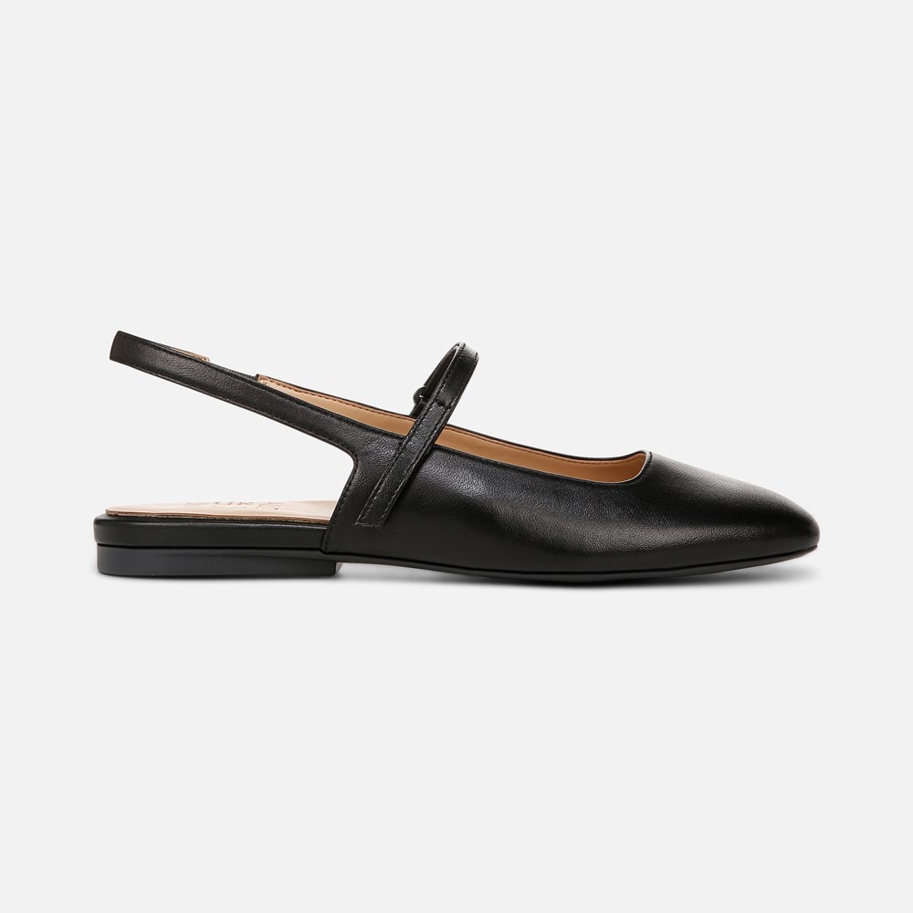 Naturalizer Connie Mary Jane Slingback Flat - Black Leather Naturalizer Connie Mary Jane Slingback Flat - Black Leather