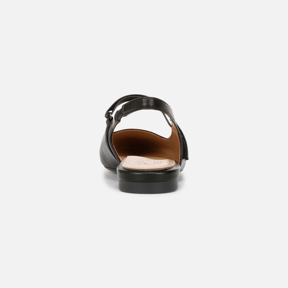 Naturalizer Connie Mary Jane Slingback Flat - Black Leather Naturalizer Connie Mary Jane Slingback Flat - Black Leather