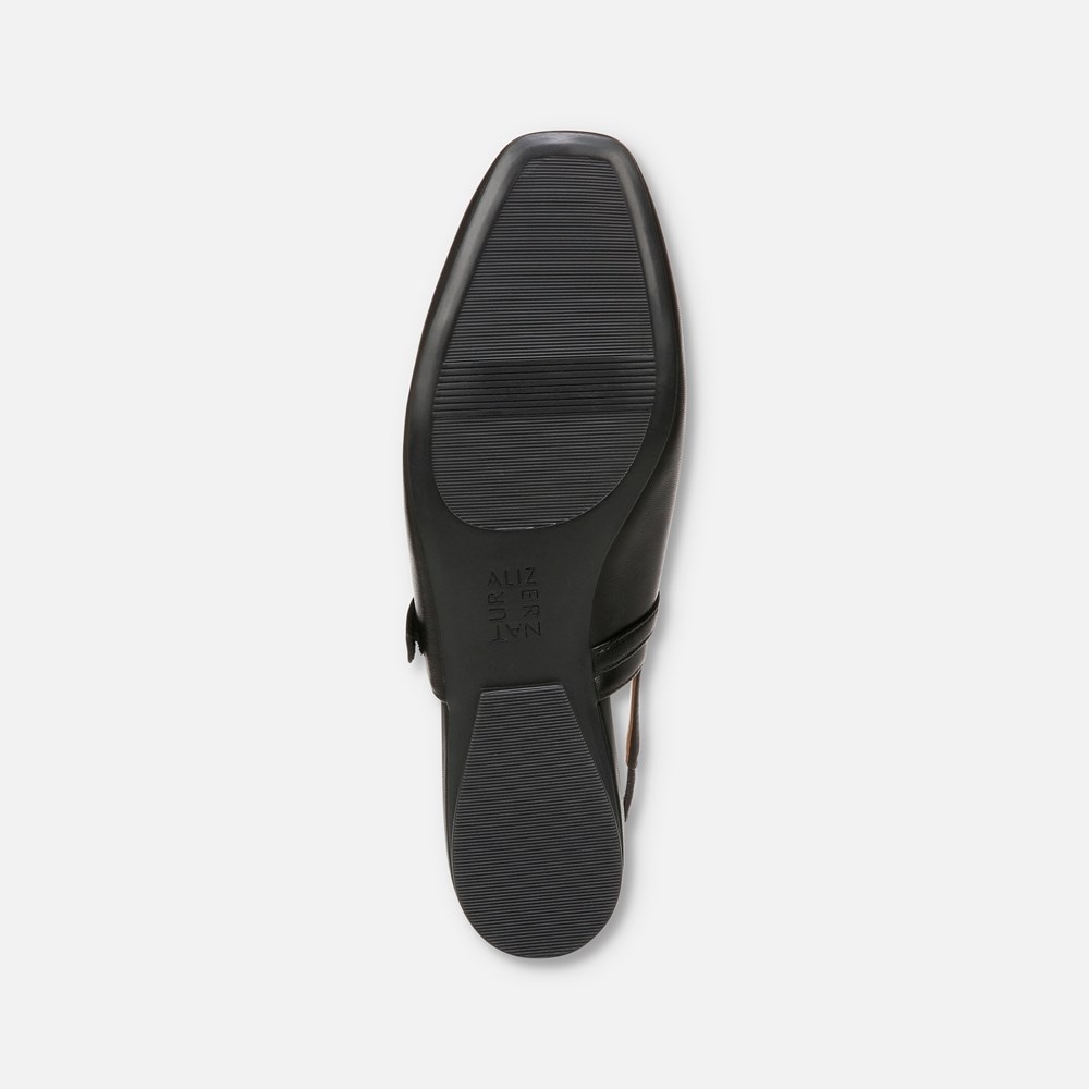 Naturalizer Connie Mary Jane Slingback Flat - Black Leather Naturalizer Connie Mary Jane Slingback Flat - Black Leather