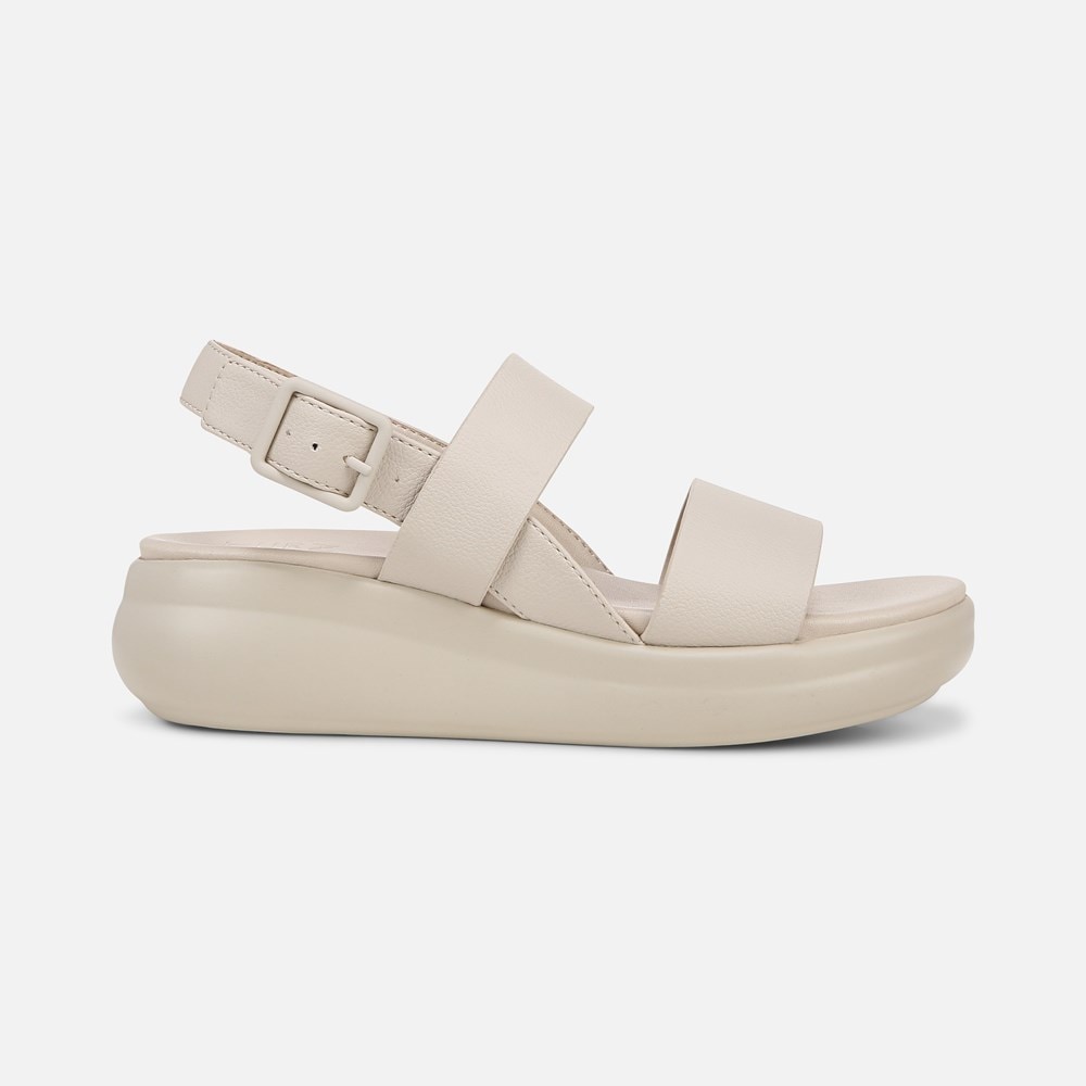 Naturalizer Coast Wedge Sandal - Porcelain Faux Leather