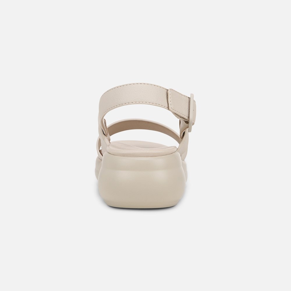 Naturalizer Coast Wedge Sandal - Porcelain Faux Leather