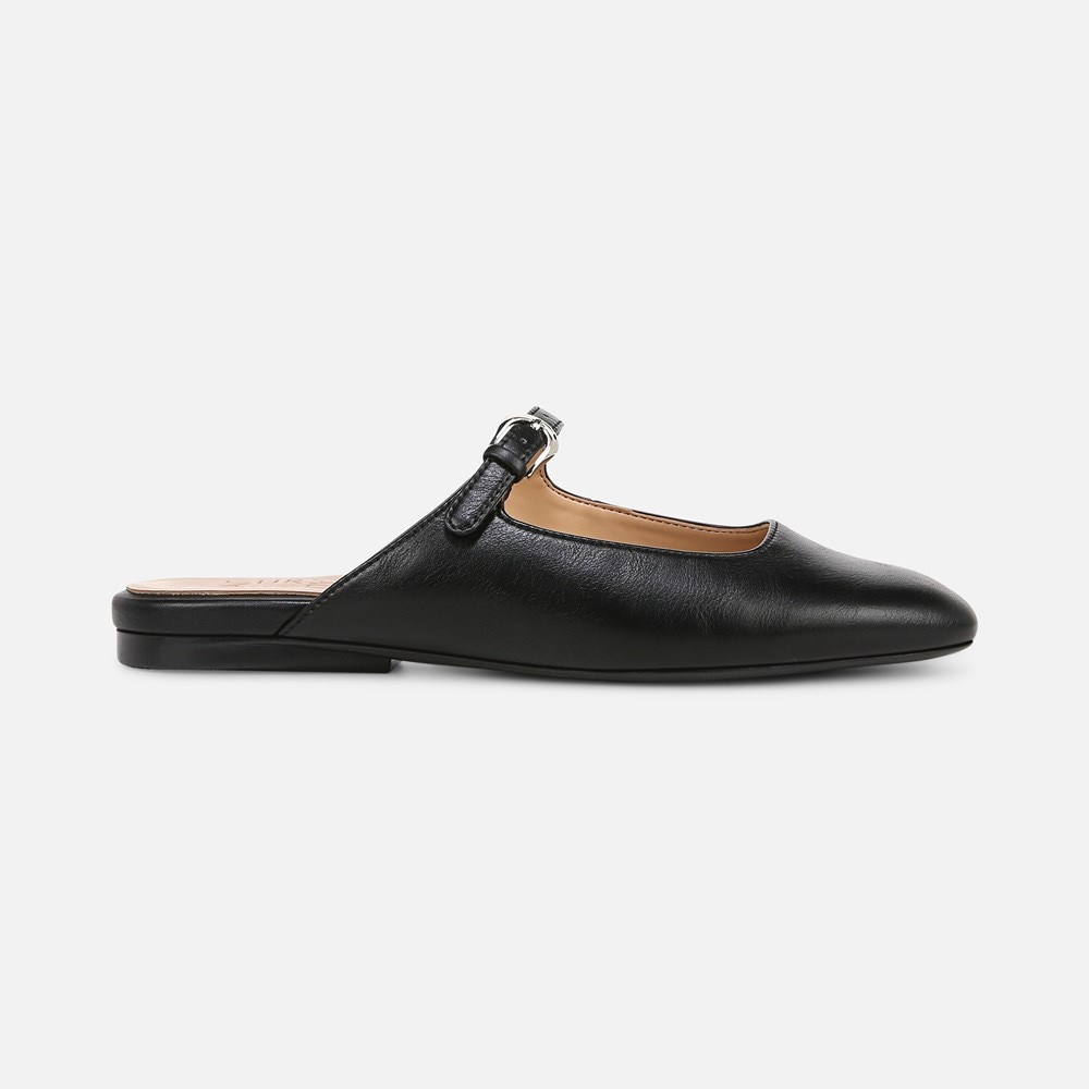 Naturalizer Apple Mary Jane Mule - Black Faux Leather Naturalizer Apple Mary Jane Mule - Black Faux Leather