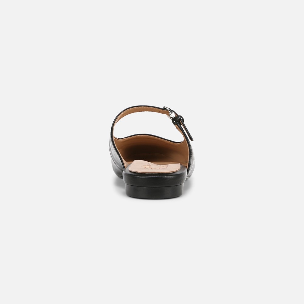 Naturalizer Apple Mary Jane Mule - Black Faux Leather Naturalizer Apple Mary Jane Mule - Black Faux Leather