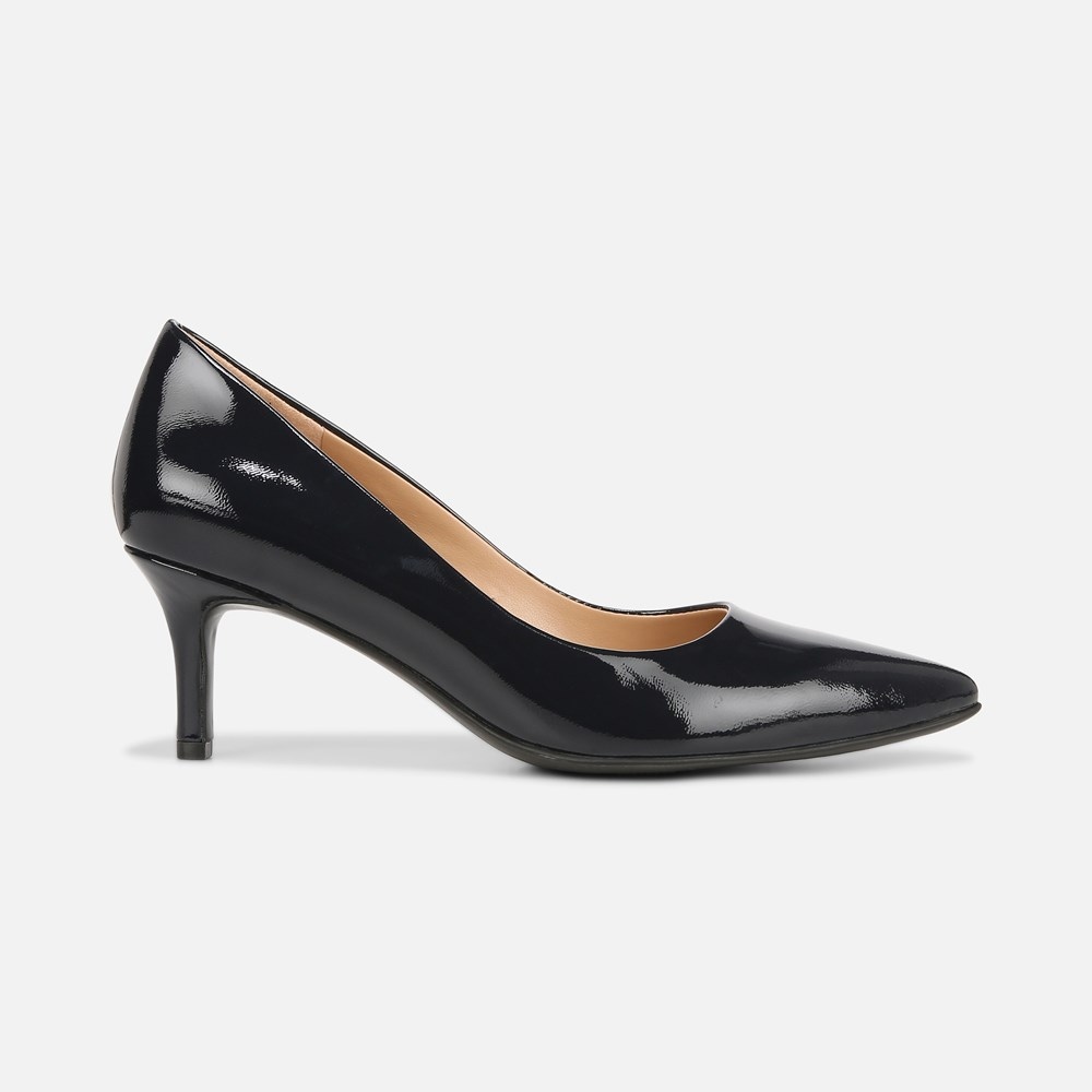 Naturalizer Everly Pump - French Navy Leather Naturalizer Everly Pump - French Navy Leather
