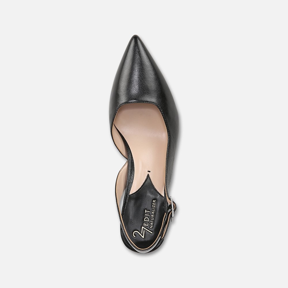 Naturalizer 27 EDIT Felicia 4 Slingback Dress Shoe - Black Leather Naturalizer 27 EDIT Felicia 4 Slingback Dress Shoe - Black Leather