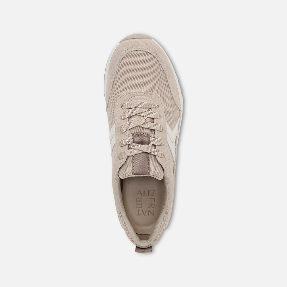 Naturalizer Shay Jogger Lace Up Sneaker - Warm White / Porcelain Suede Naturalizer Shay Jogger Lace Up Sneaker - Warm White / Porcelain Suede