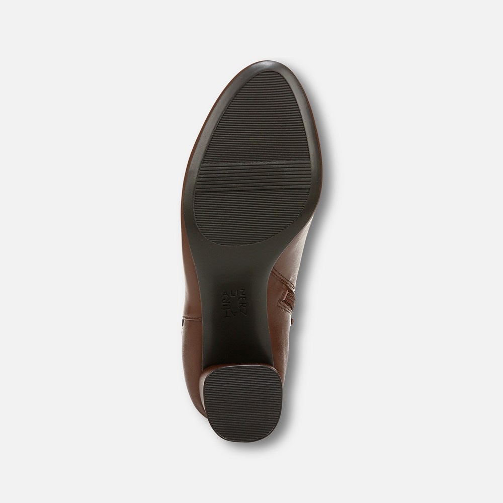 Naturalizer Lottie Ankle Bootie - Cappuccino Brown Faux Leather Naturalizer Lottie Ankle Bootie - Cappuccino Brown Faux Leather