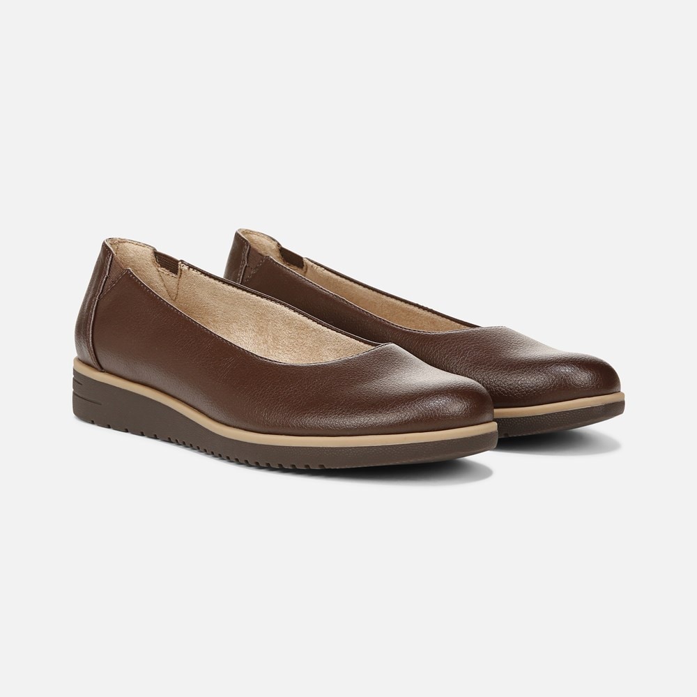 Naturalizer SOUL Idea Ballet Flat - Brown Synthetic