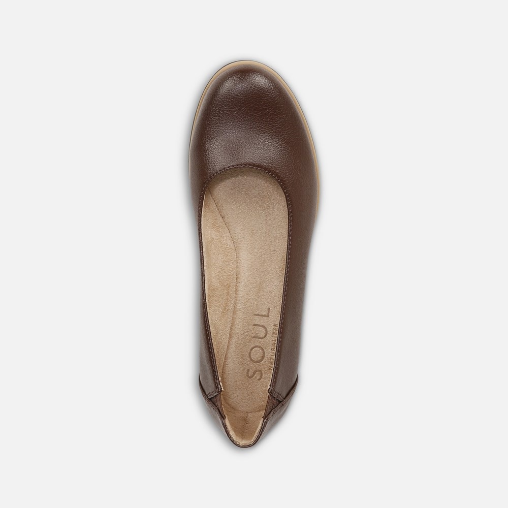 Naturalizer SOUL Idea Ballet Flat - Brown Synthetic Naturalizer SOUL Idea Ballet Flat - Brown Synthetic