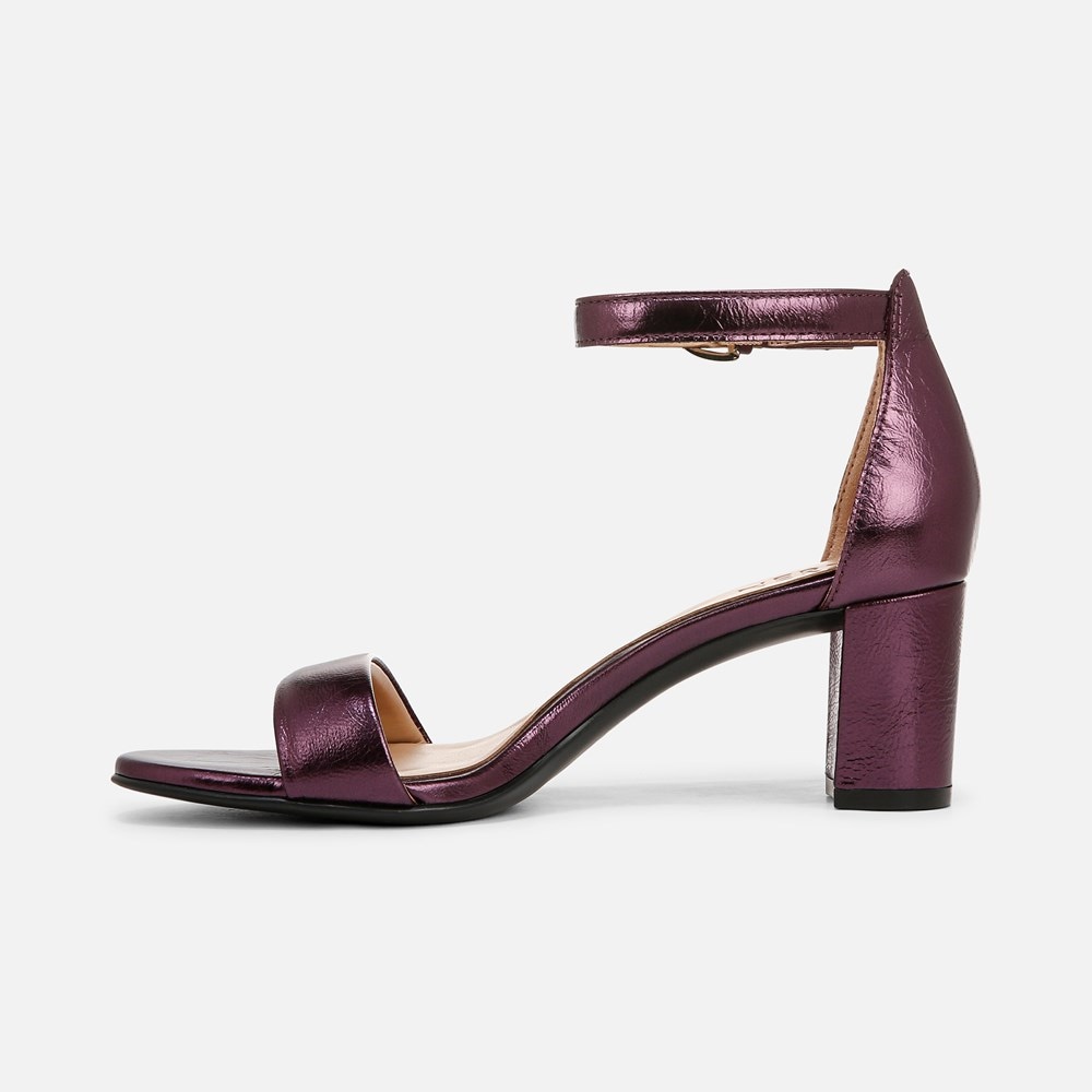 Naturalizer Vera Dress Sandal - Deep Plum Purple Leather Naturalizer Vera Dress Sandal - Deep Plum Purple Leather