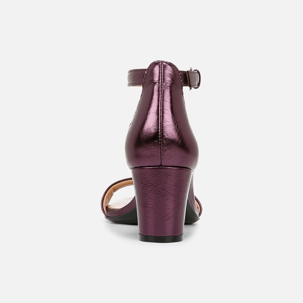 Naturalizer Vera Dress Sandal - Deep Plum Purple Leather Naturalizer Vera Dress Sandal - Deep Plum Purple Leather