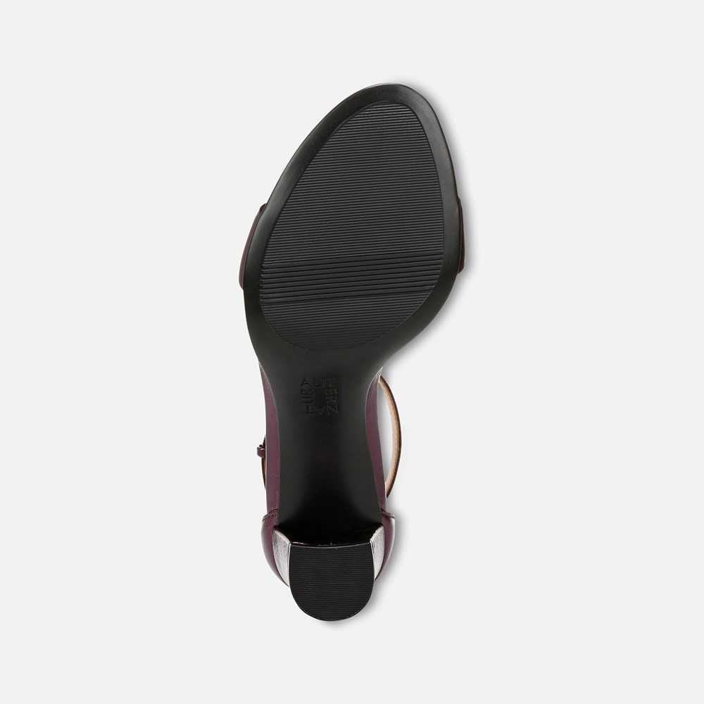 Naturalizer Vera Dress Sandal - Deep Plum Purple Leather Naturalizer Vera Dress Sandal - Deep Plum Purple Leather