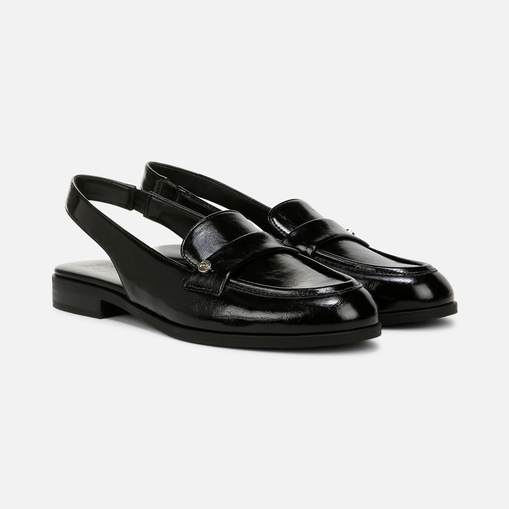 Naturalizer Milo Sling Loafer - Black Faux Leather Naturalizer Milo Sling Loafer - Black Faux Leather