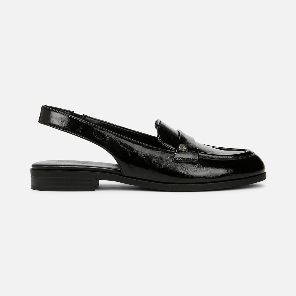 Naturalizer Milo Sling Loafer - Black Faux Leather Naturalizer Milo Sling Loafer - Black Faux Leather