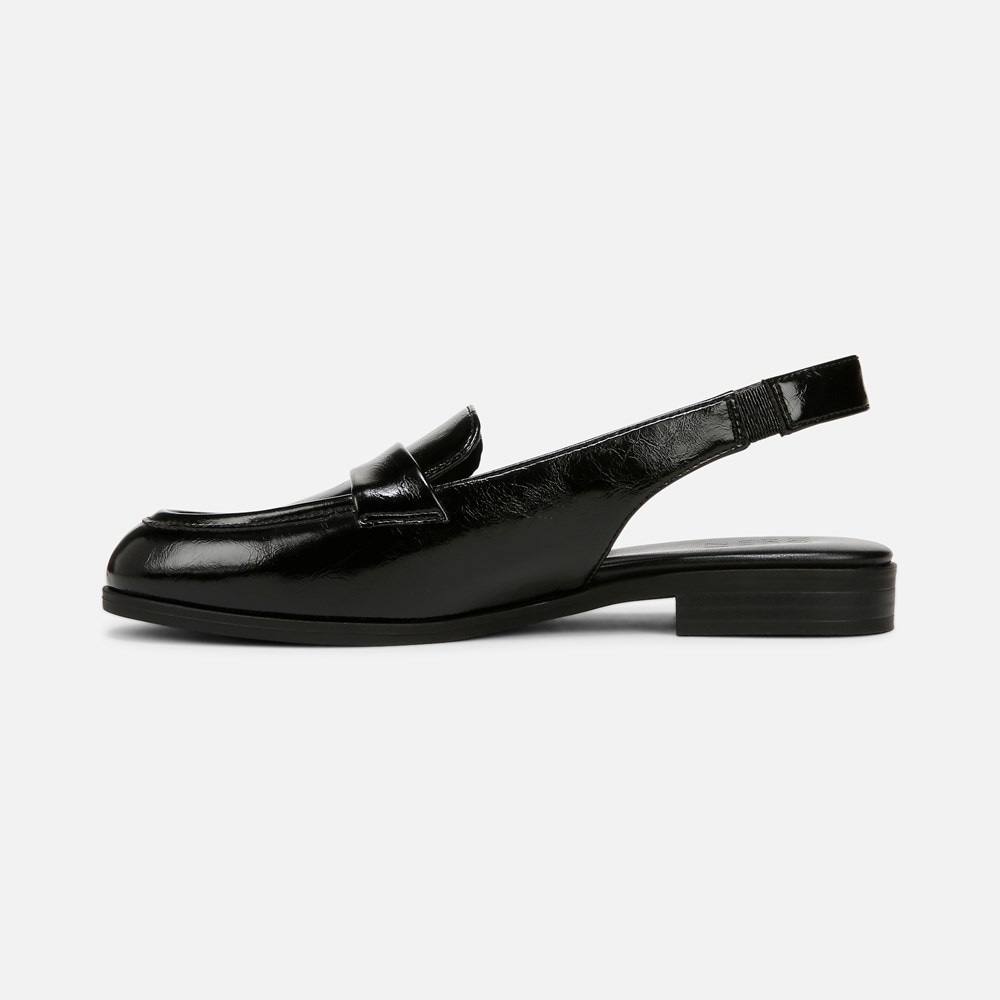 Naturalizer Milo Sling Loafer - Black Faux Leather Naturalizer Milo Sling Loafer - Black Faux Leather