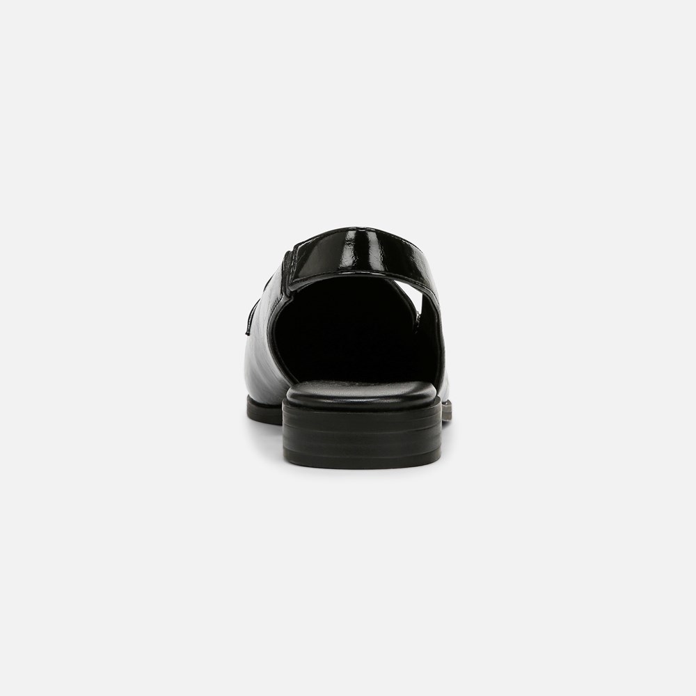 Naturalizer Milo Sling Loafer - Black Faux Leather Naturalizer Milo Sling Loafer - Black Faux Leather