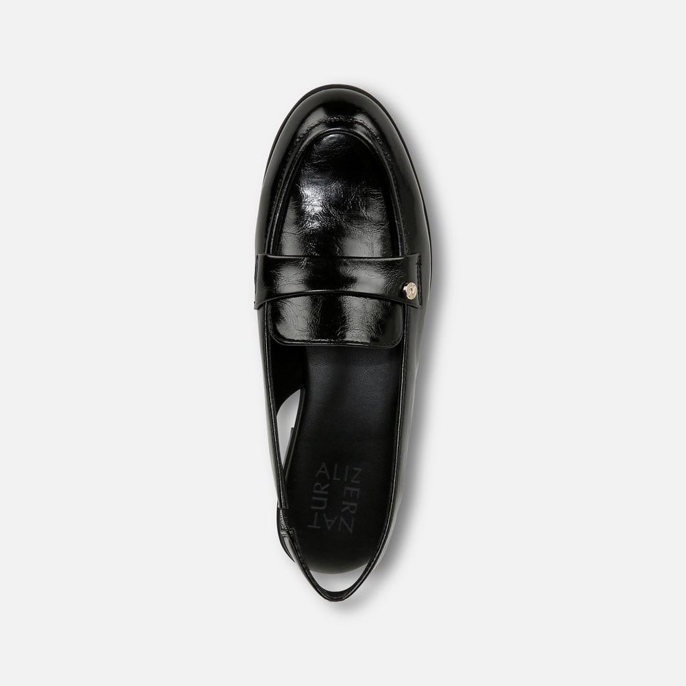 Naturalizer Milo Sling Loafer - Black Faux Leather Naturalizer Milo Sling Loafer - Black Faux Leather