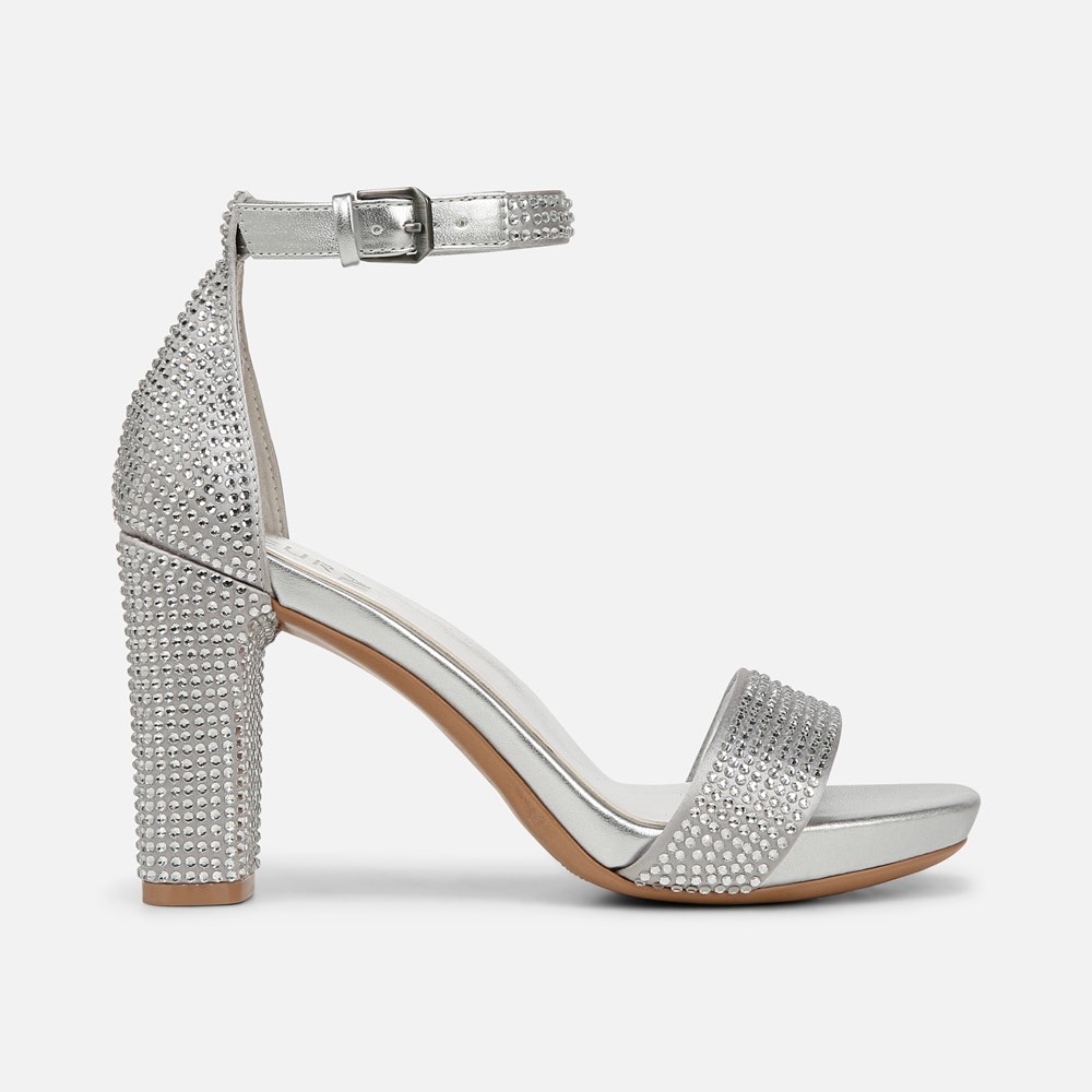 Naturalizer Joy Dress Sandal - Silver Satin Naturalizer Joy Dress Sandal - Silver Satin