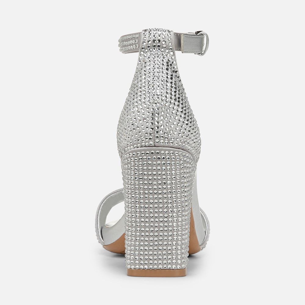 Naturalizer Joy Dress Sandal - Silver Satin Naturalizer Joy Dress Sandal - Silver Satin