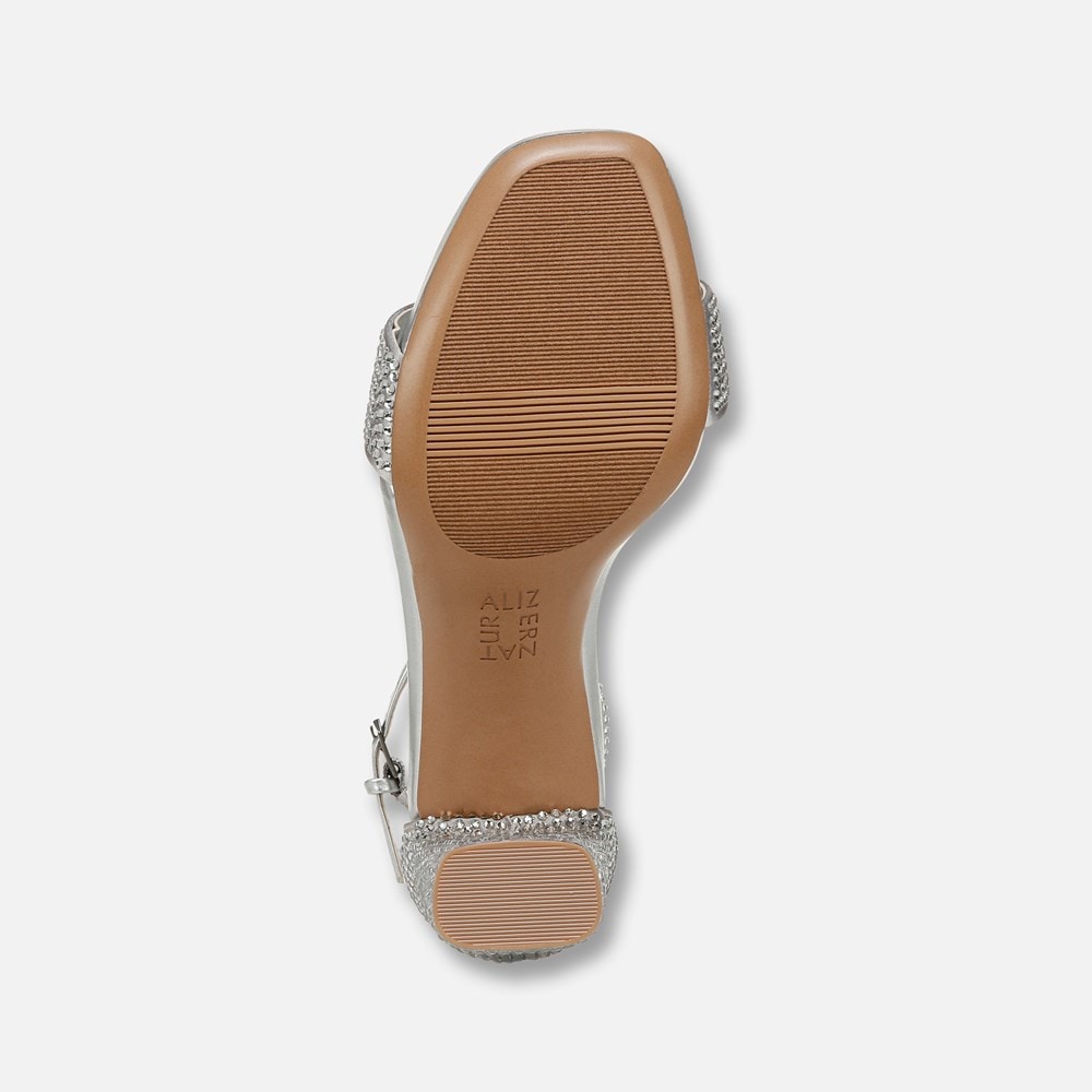 Naturalizer Joy Dress Sandal - Silver Satin Naturalizer Joy Dress Sandal - Silver Satin