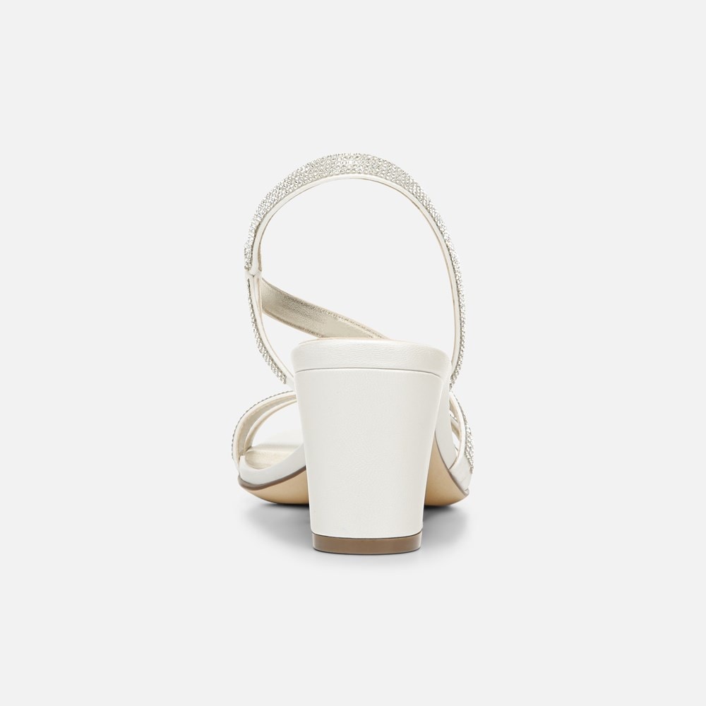 Naturalizer Vanessa Dress Sandal - White Satin Fabric Naturalizer Vanessa Dress Sandal - White Satin Fabric