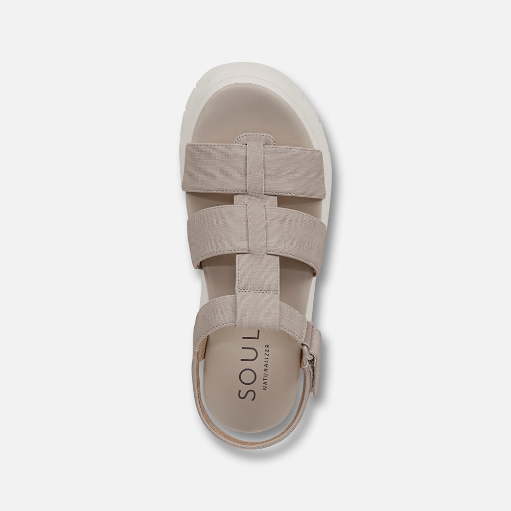 Naturalizer SOUL Pippa Sandal - Dark Porcelain Faux Leather Naturalizer SOUL Pippa Sandal - Dark Porcelain Faux Leather