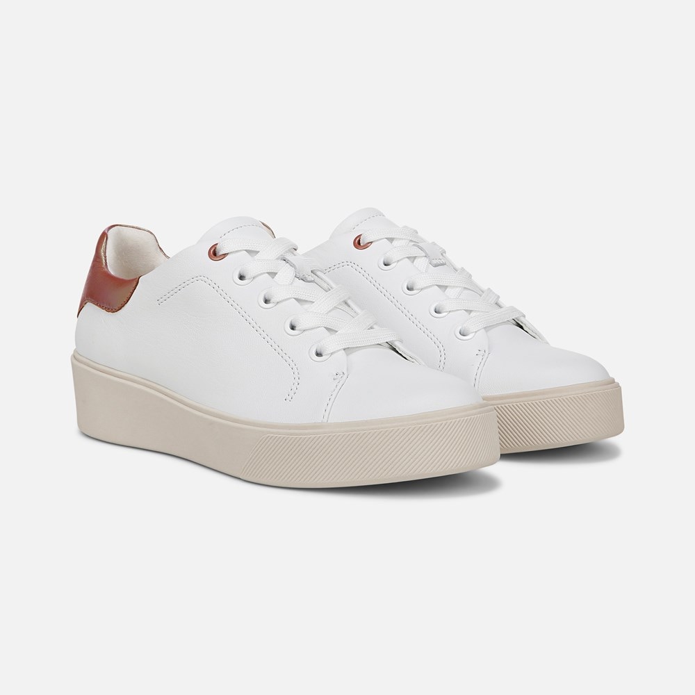 Naturalizer Morrison 2.0 Lace Up Sneaker - White / Pink Leather